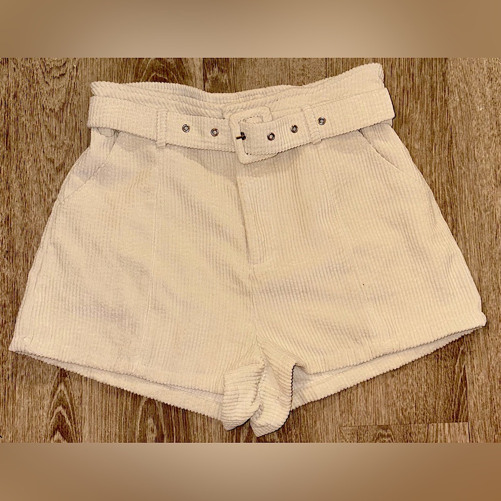 Altar’d State | Highrise Corduroy Shorts with Belt